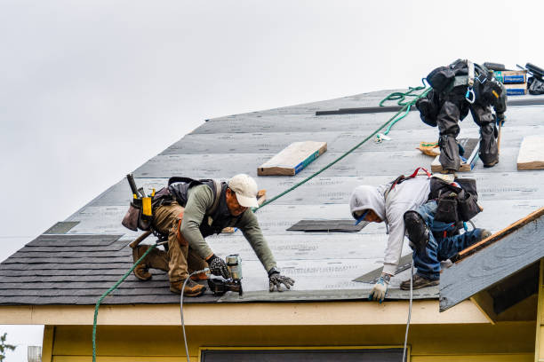 Professional Gutter Installation technician working in Cranberry, PA